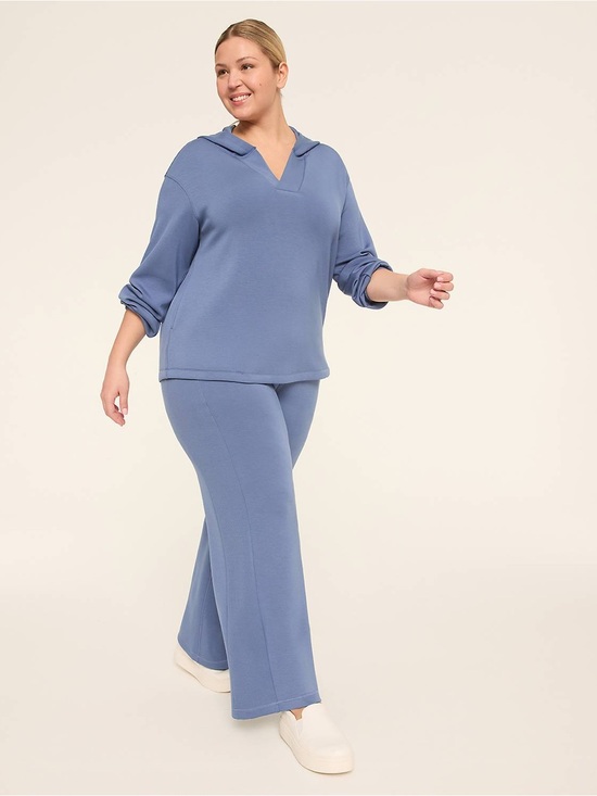 Lane Bryant Pants - Lane Bryant Dusty Blue Wide-Leg Lounge Pants